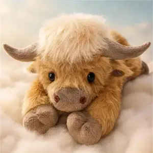 Weighted Washable Cow Plush Pillow