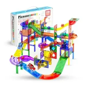 108PCS Magnetic Marble Run Set