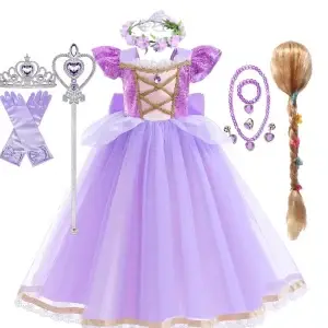 Girls Rapunzel Princess Costume Dress