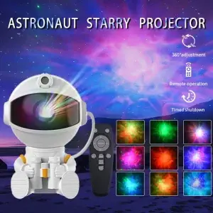 Astronaut Galaxy Night Light Projector