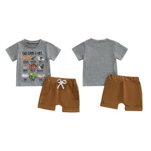 Toddler Jungle Safari Shorts Set