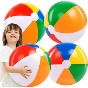 JOYFY Rainbow Inflatable Beach Balls