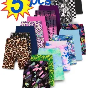 Girls Soft Stretchy Biker Shorts